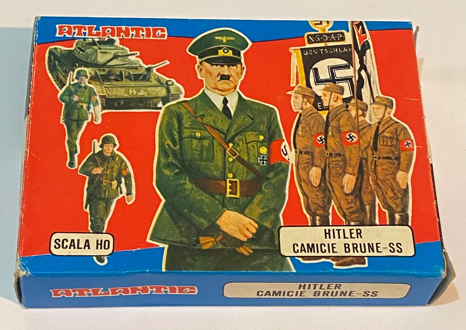 Soldatini Atlantic 9008 Hitler Camicie Brune SS Scala HO Auto Kübelwagen Box Soldatini Atlantic 9008 Hitler Camicie Brune SS Scala HO Auto Kübelwagen Box