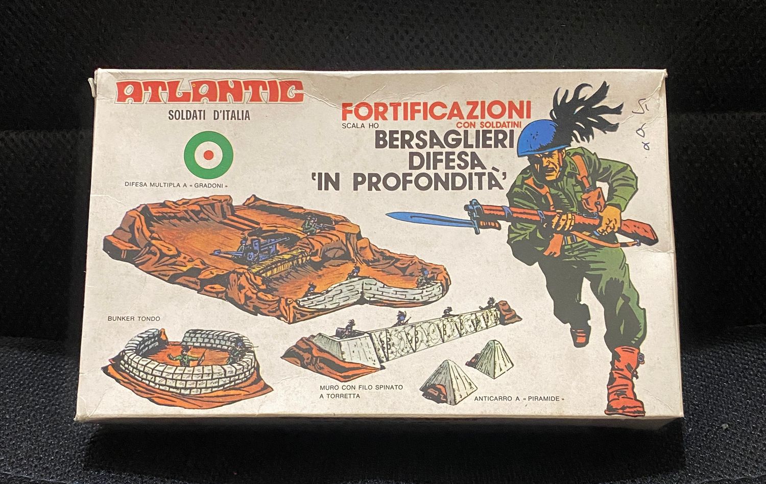 Atlantic 701 Fortificazioni Bersaglieri Difesa in Profondita Diorama Anni 70 Box Atlantic 701 Fortificazioni Bersaglieri Difesa in Profondita Diorama Anni 70 Box