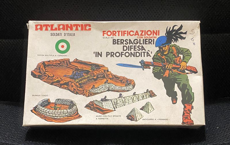 Atlantic 701 Fortificazioni Bersaglieri Difesa in Profondita Diorama Anni 70 Box