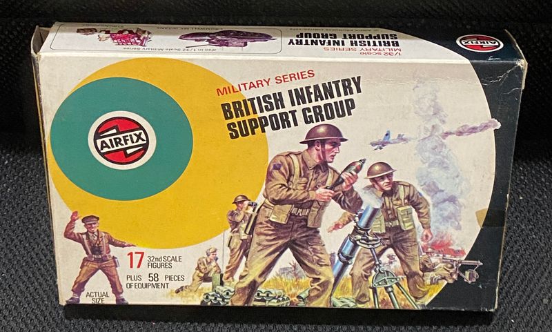 Airfix 51459-6 British Infantry Support Group Scala 1:32 Mortai Anni 70 Box