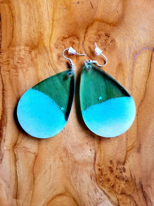 Sand and sea earrings