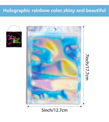 Holographic Ziplock Presson Packaging Bags