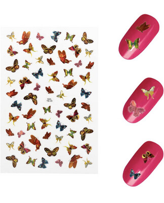 Holo Butterfly Adhesive  Sticker