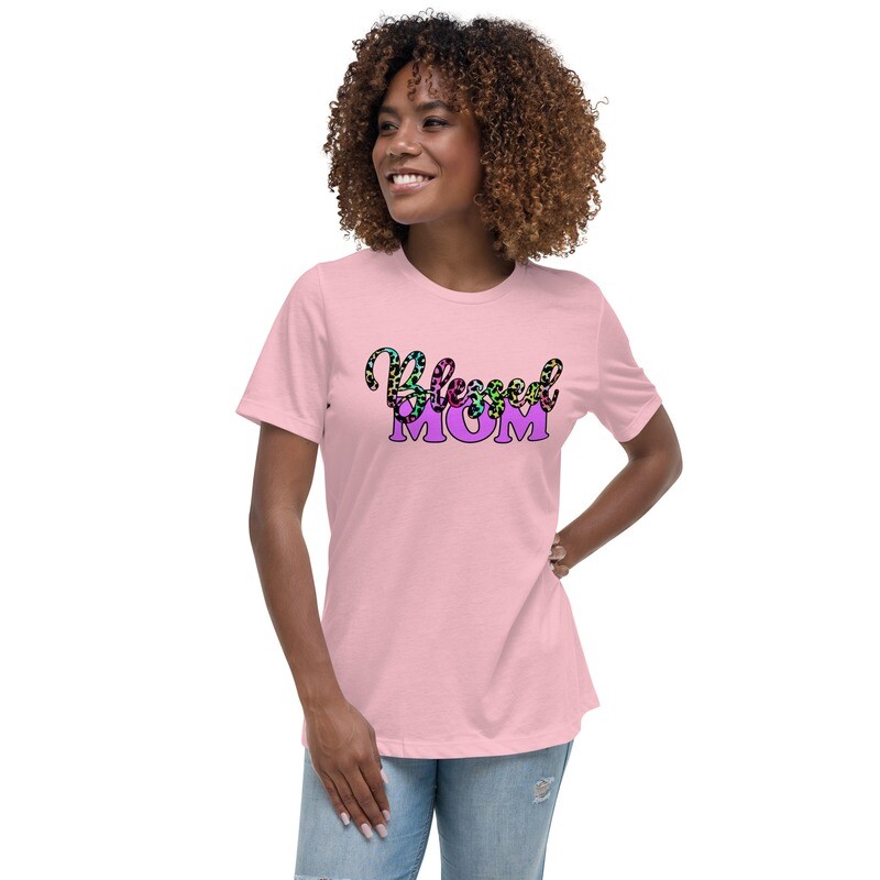 Blessed Mom-Women&#39;s Relaxed T-Shirt