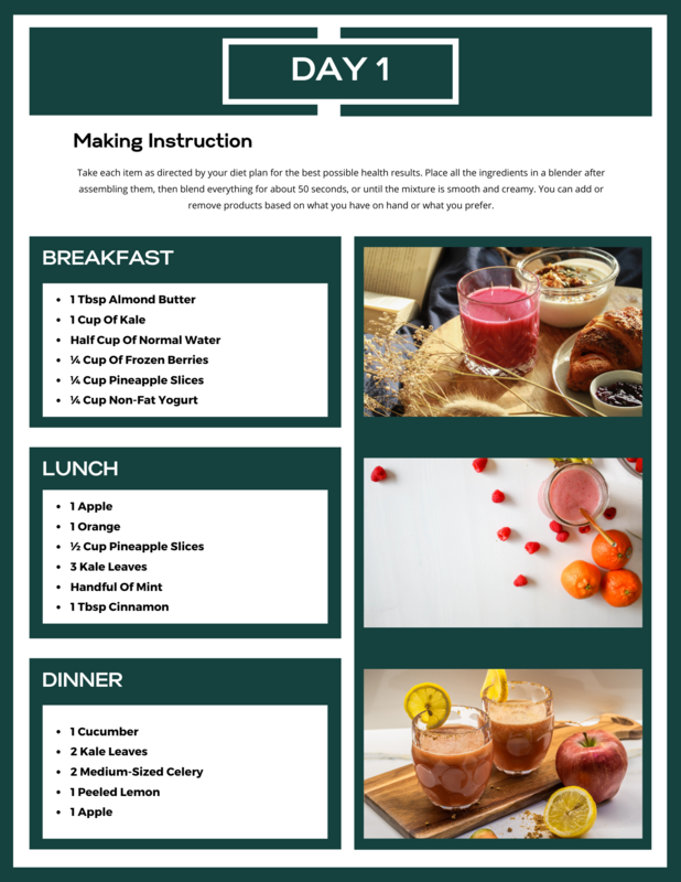 7 Day Smoothie Detox Plan