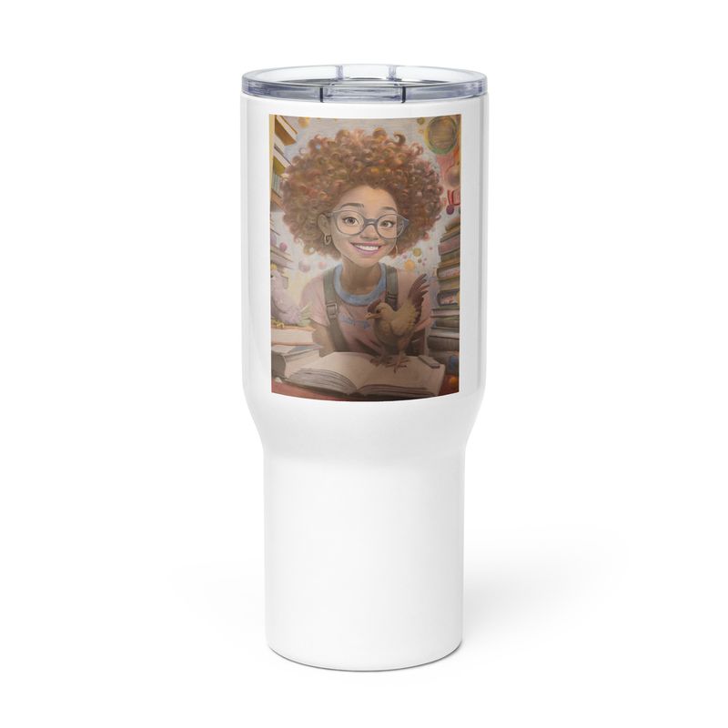 Travel mug with a handle