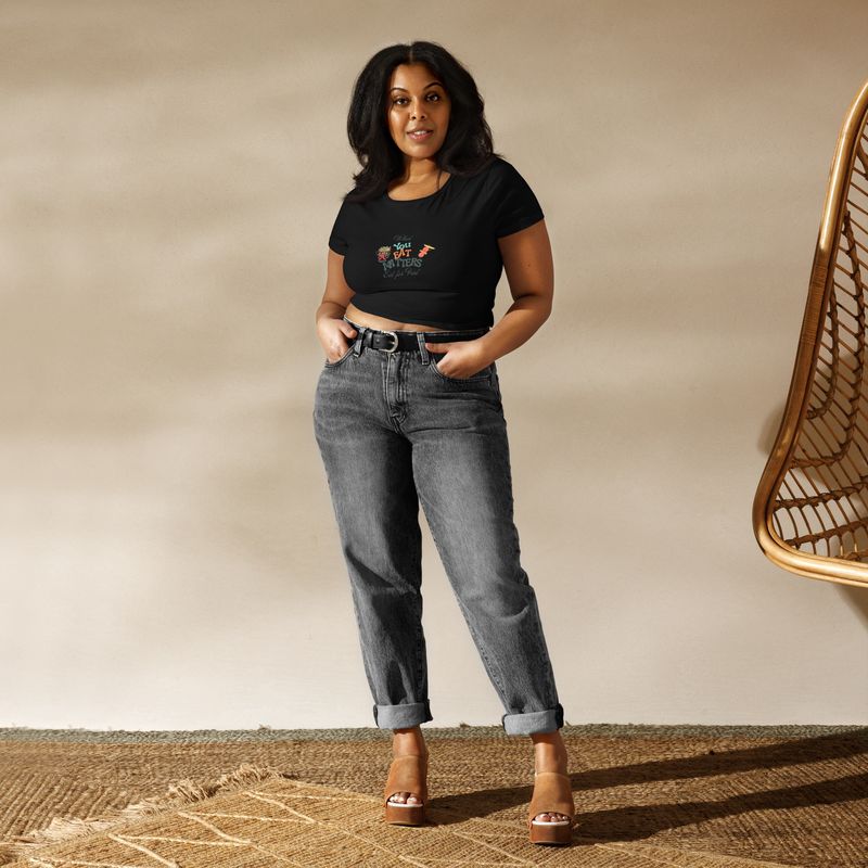 What You Eat Matters Women’s Crop Tee