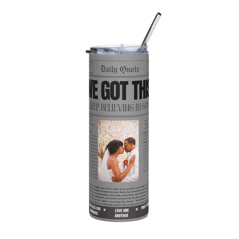 Customized  Ephesians 5:21-28 Marriage Stainless Steel Tumbler