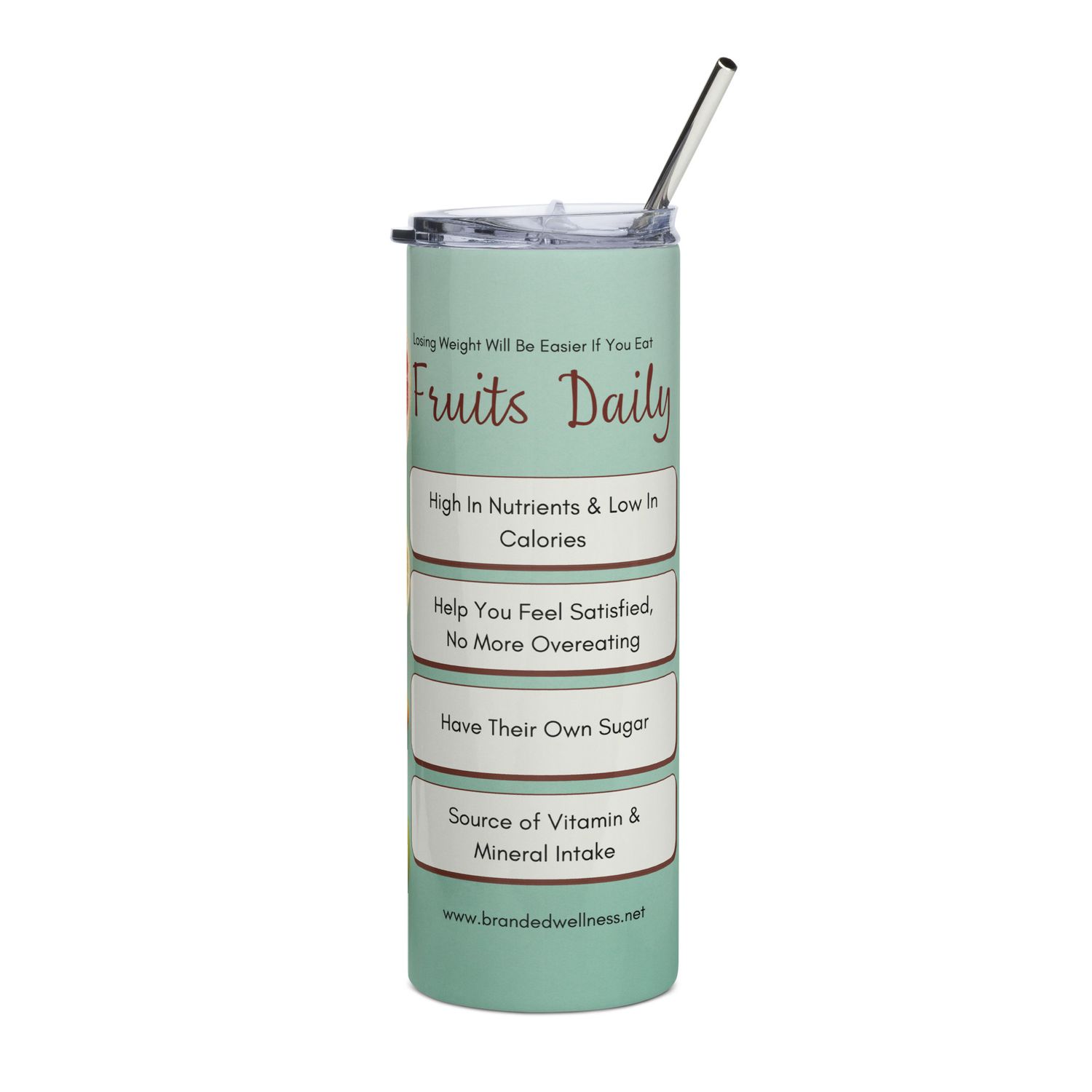 Lose Weight: Eat Fruit Daily Stainless Steel Tumbler