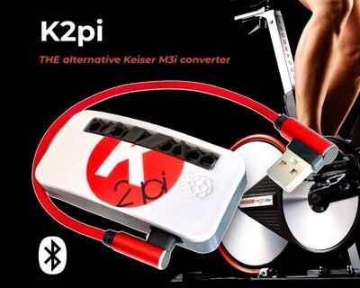 Exercise Bike Zwift With Keiser M3i K2pi Bluetooth Converter For