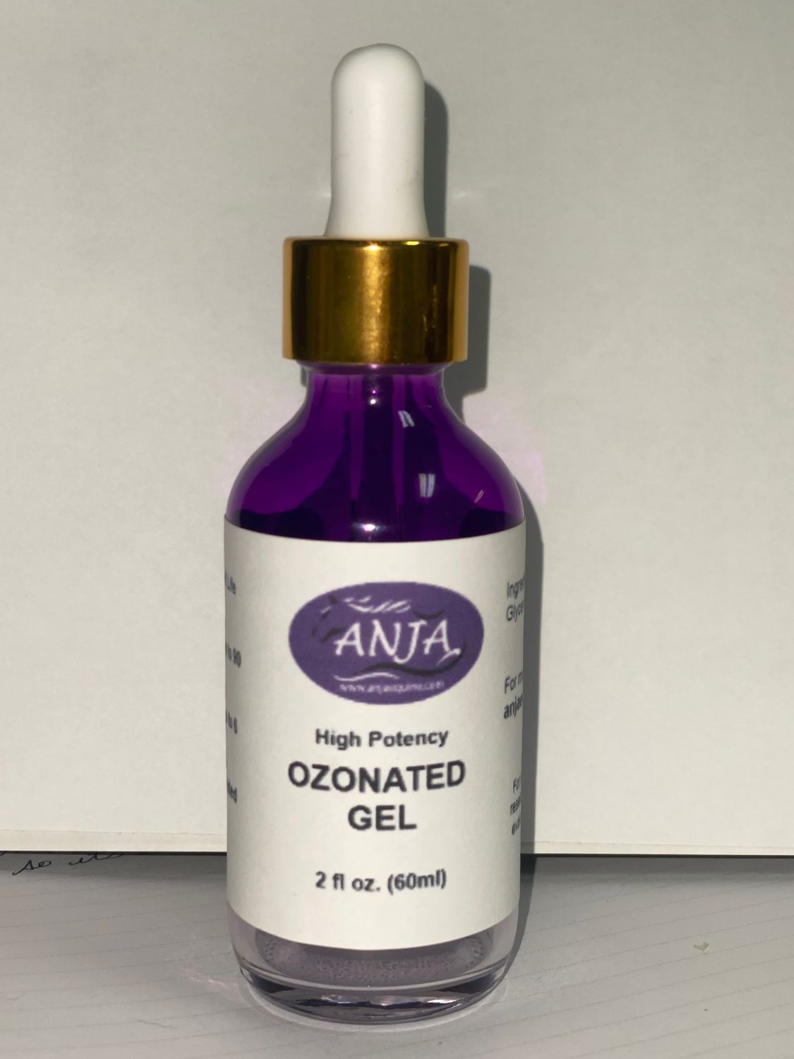 ANJA OZONATED GEL 60ml bottle