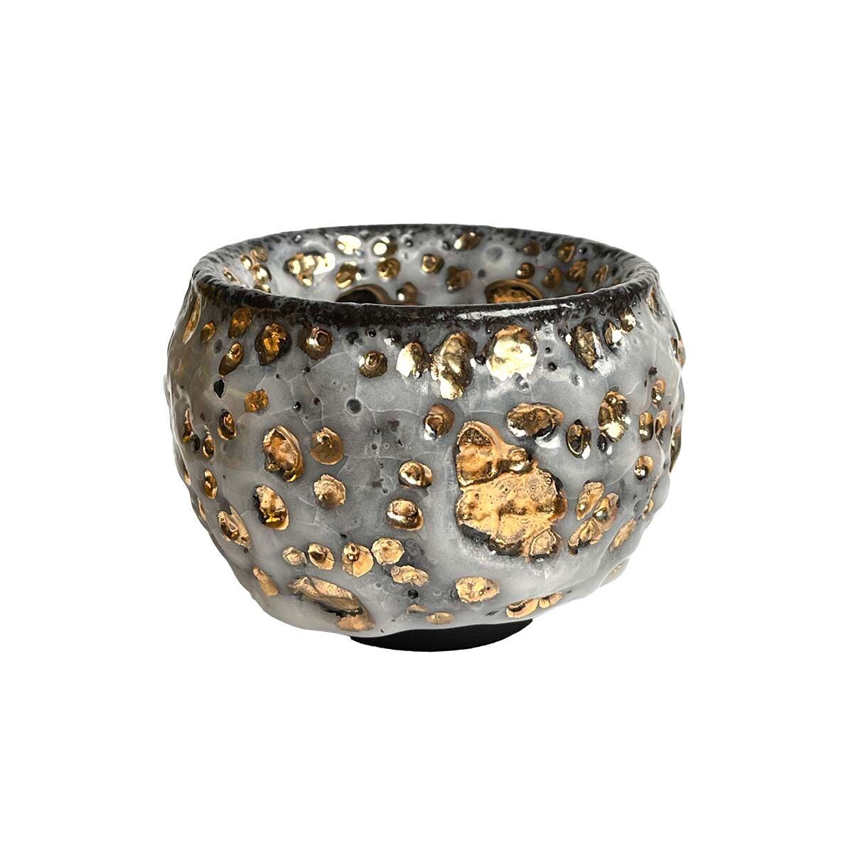 Golden Shino Glaze Tea Cup