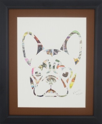 Vintage Postage Stamp Art - &quot;Boxer&quot;
