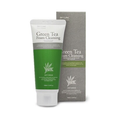 Jabón facial de té verde [3w clinic]