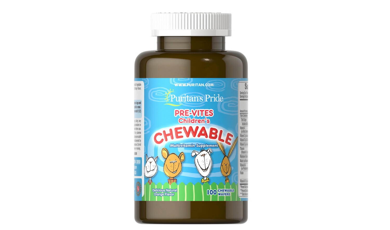 Pre-vites Children’s Chewable 100 Tabletas Vitaminas Para Niños