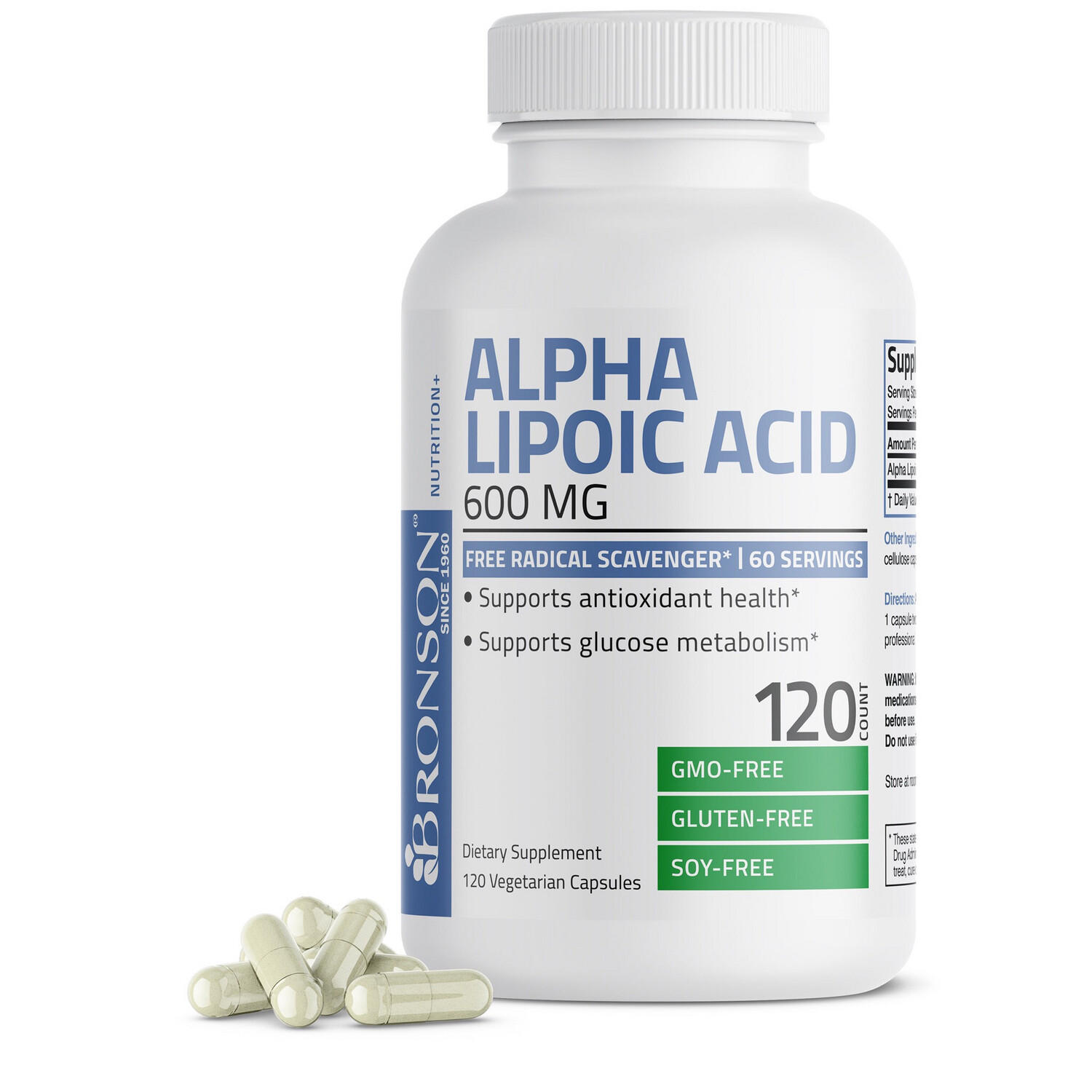 Alpha Lipoic Acid 600 MG x 120 Tabletas