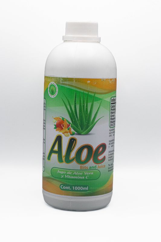 Aloe bits and juice