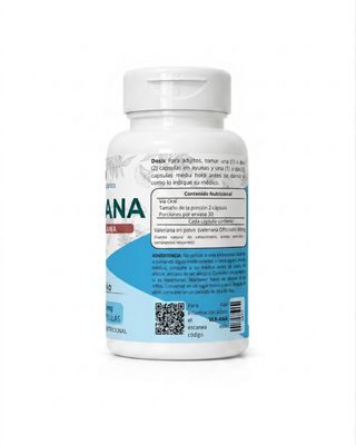 VLR-ANA | Valeriana 60 Cápsulas | Para el Sueño Natural | Reino Botánico Honduras