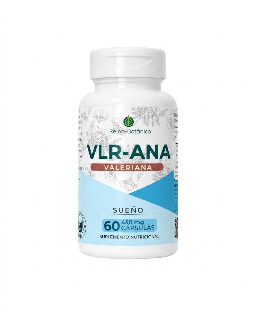 VLR-ANA | Valeriana 60 Cápsulas | Para el Sueño Natural | Reino Botánico Honduras