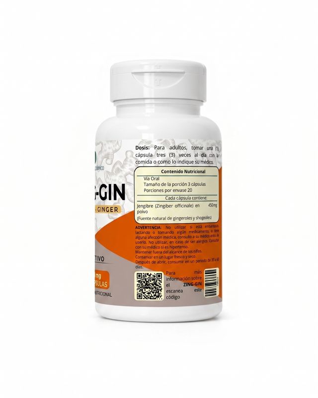 ZING-GIN — Jengibre en cápsulas