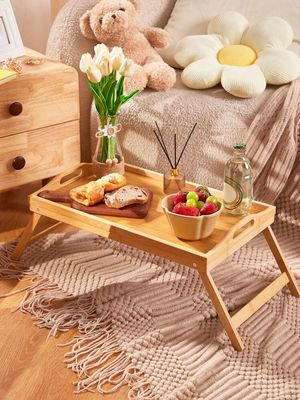 Foldable Bamboo Tray with Legs