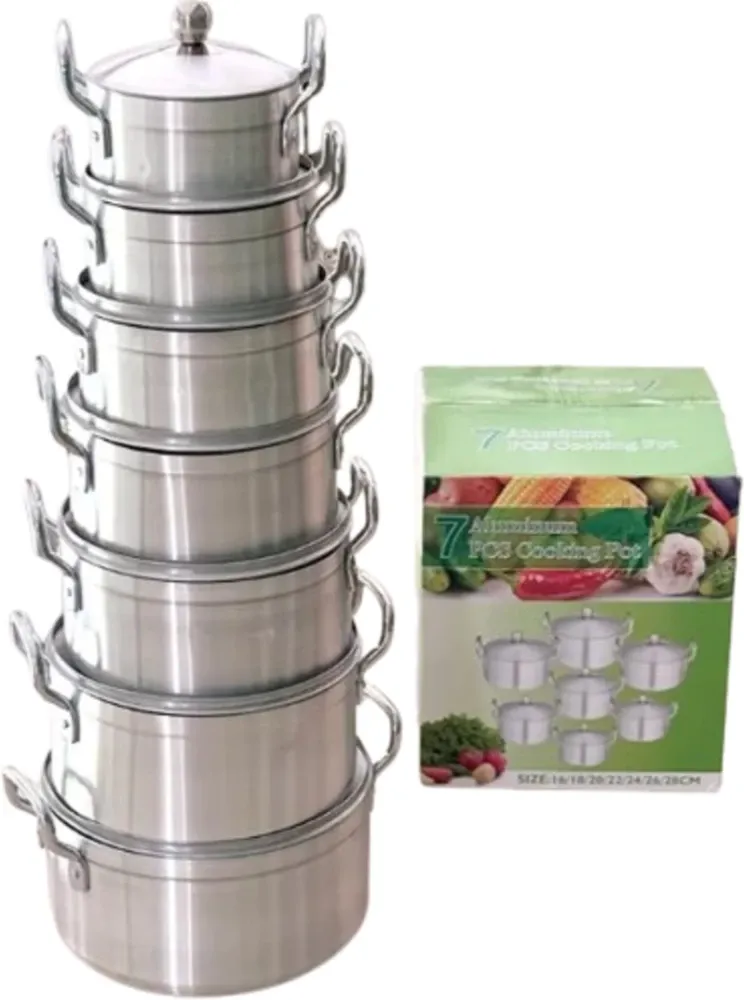 7 pcs Aluminium Cooking Pot