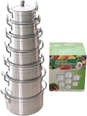 7 pcs Aluminium Cooking Pot
