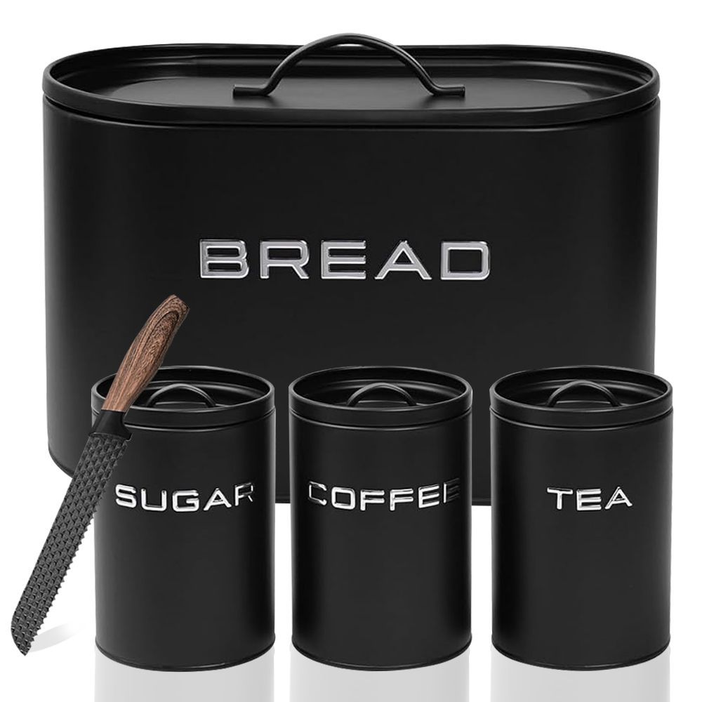 Breadbin With 3Pcs Canisters