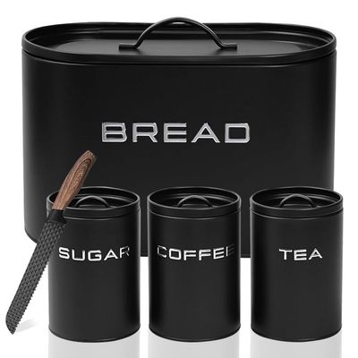 Breadbin With 3Pcs Canisters