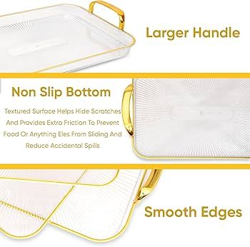 Golden Serving Tray