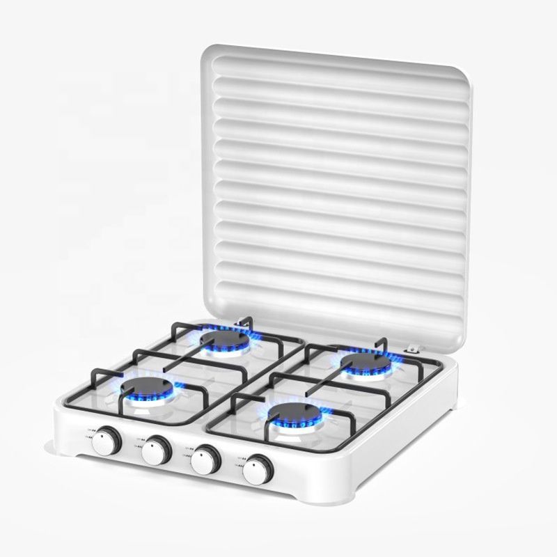 4-Burner Gas Stove With Lid