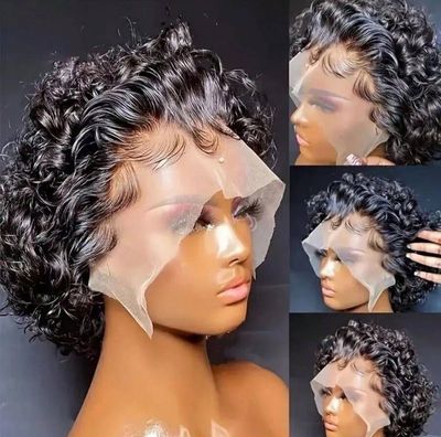 Short Curl Wig 13x1, 1b