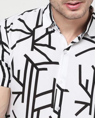 Men's Short Sleeve Abstract Shirt (S-2XL)