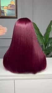 Super Double Drawn Kim K Donor Wig 99j: 10"