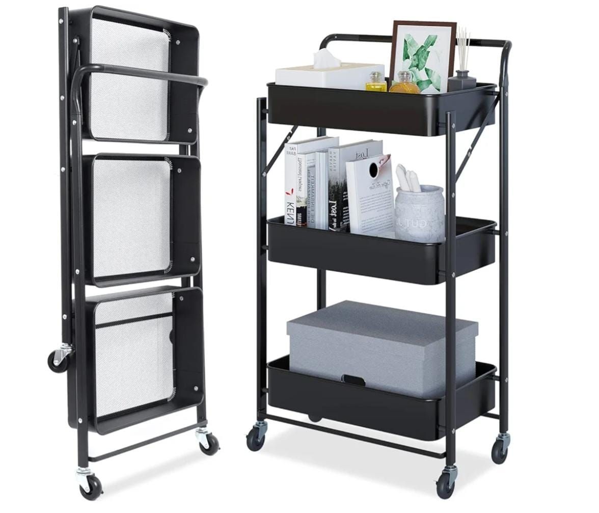 3-Tier Foldable Trolley