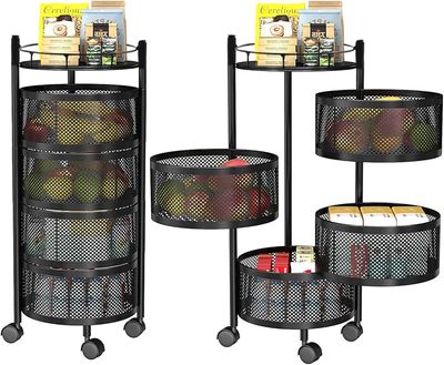 4-Tier Rotating Storage Rack