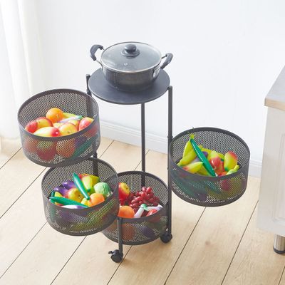 4-Tier Rotating Storage Rack