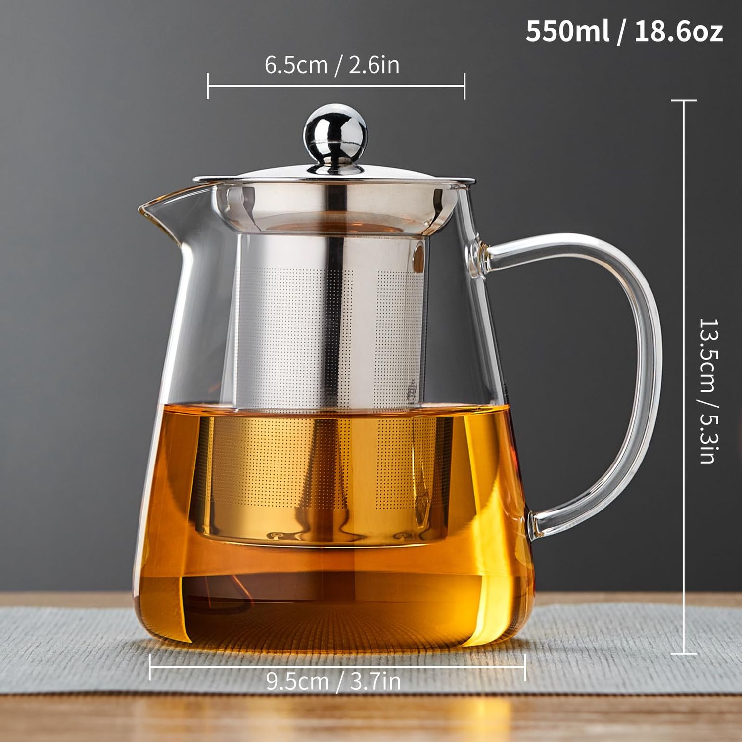 Glass Teapot With Infuser