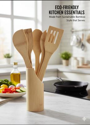 Bamboo Kitchen Set 5pcs