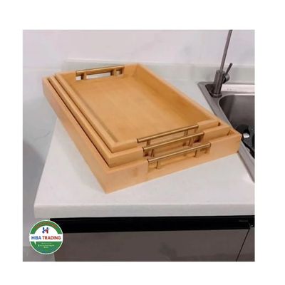 Bamboo Serving Tray 3Pcs