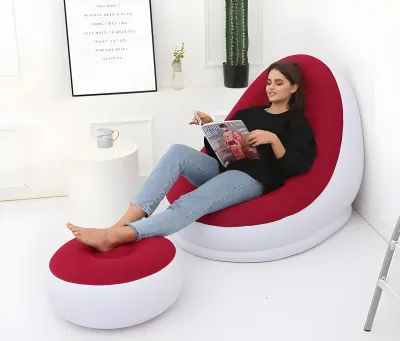 Inflatable Sofa With Foot Rest