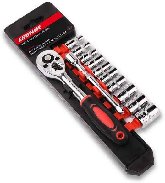 Metric Socket Wrench Set - 12Pcs