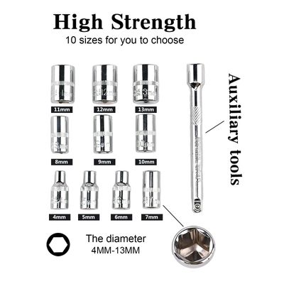 Metric Socket Wrench Set - 12Pcs