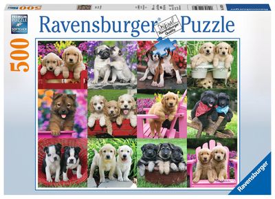 RAVENSBURGER 500PC PUZZLE PUPPY PALS-RVG-14659