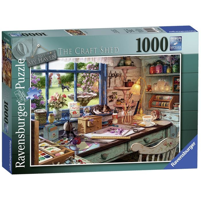RAVENSBURGER 1000PC PUZZLE THE CRAFT SHED-RVG-19590