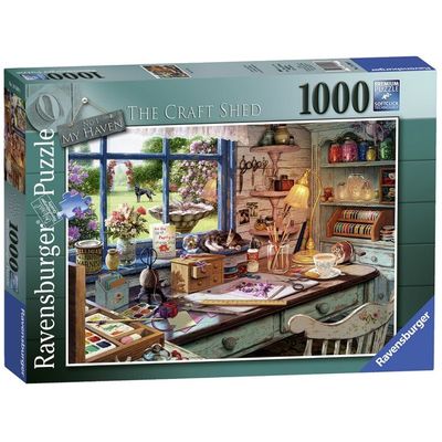 RAVENSBURGER 1000PC PUZZLE THE CRAFT SHED-RVG-19590
