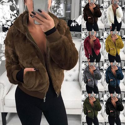 Faux Fur Hooded Jacket