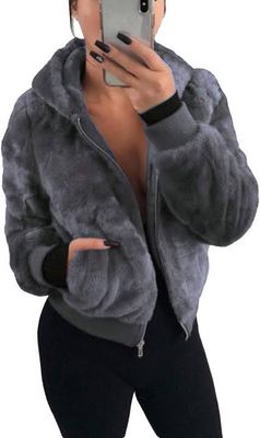 Faux Fur Hooded Jacket