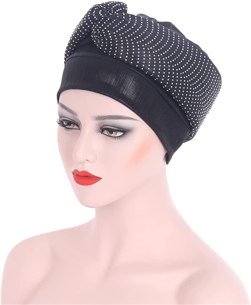 Rhinestone Turban Cap