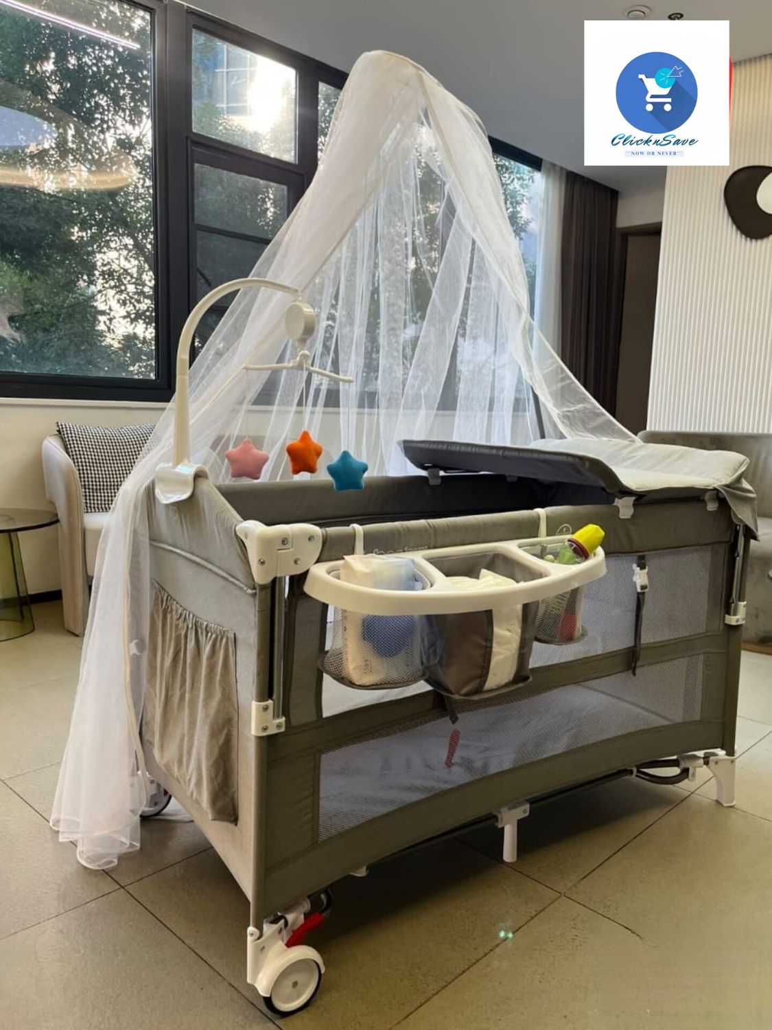 Multifunctional Mobile Cot